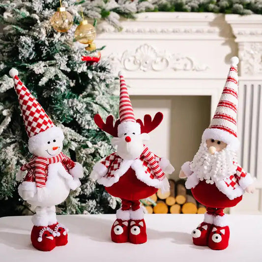 Telescopic Standing Christmas Decor - Red & White - PREORDER 9/28-10/1