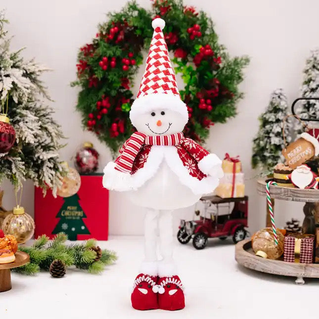 Telescopic Standing Christmas Decor - Red & White - PREORDER 9/28-10/1