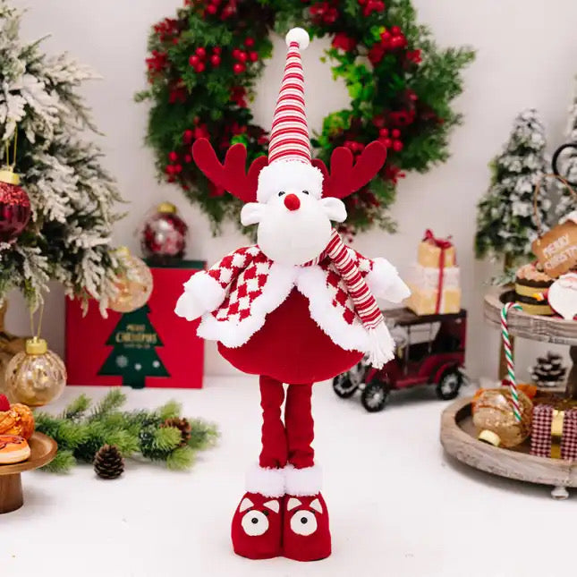 Telescopic Standing Christmas Decor - Red & White - PREORDER 9/28-10/1