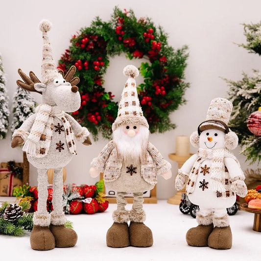 Telescopic Standing Christmas Decor - Tan & Grey - PREORDER 9/28-10/1